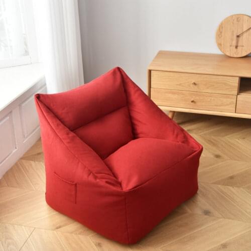 Lazy Sofa Bean Bag Chair Sofa Puffy Ottoman Tatami Floor Cushion Pouf Ottoman Beanbag Room Chair 75x65x40cm