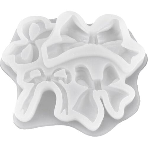 Bowtie Ribbon Silicone Resin Mold Bow Pendant Crystal Epoxy Resin Casting Mold A5KE