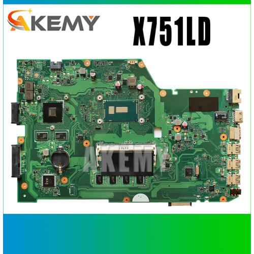 X751LD for ASUS X751LD X751L K751L K751LN X751LN X751LJ Laptop motherboard w/ I5-4200U CPU/ 4GB and GT820M 2G Graphics card