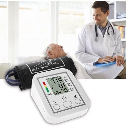Blood Pressure Monitor Wrist Home Automatic BP Monitor Irregular Heart Beat Detection Cuff ARM Large LCD Displ sphygmomanometer