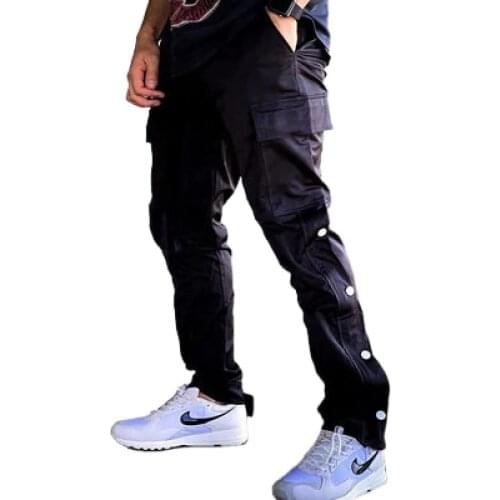 Cargo Pants Men 2021 Kanye Hip Hop Streetwear Jogger Pant Velcro Trousers Gyms Fitness Casual Joggers Sweatpants Men Pants