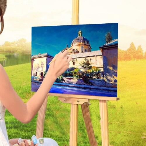 Landscape Lviv DIY Painting By Numbers Complete Kit Acrylic Paints 50*70 Paiting By Numbers Decorative Handicraft