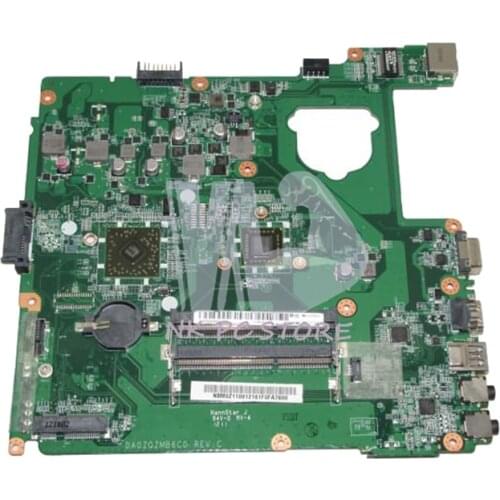 NOKOTION For Acer aspire E1-421 Laptop Motherboard DA0ZQZMB6C0 NBM0Z11001 MAIN BOARD DDR3 with Processor onboard