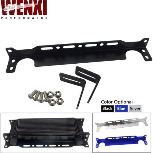 New British type Universal Engine Oil Cooler Mounting Bracket Kit 2mm Thickness Aluminum WX-OCB01