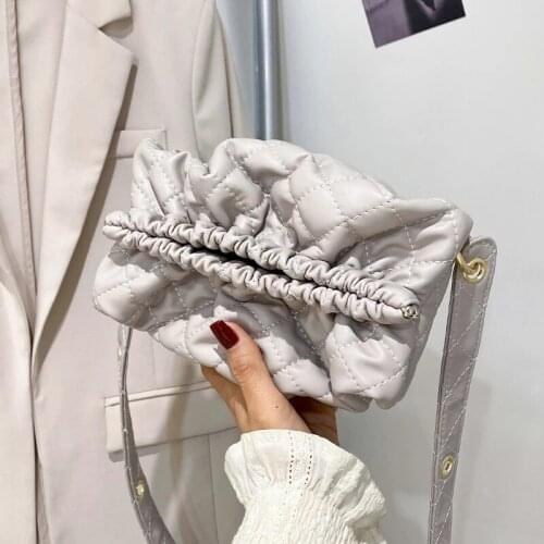 Solid Color PU Leather Small Underarm Crossbody Bags 2021 Women Brand Luxury Fashion Shoulder Handbags and Purses