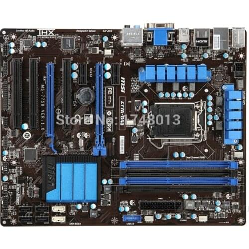 MSI Z77A-G43 original mainboard for intel DDR3 LGA 1155 Z77 32GB for intel I3 I5 I7 CPU Desktop mainboard PC