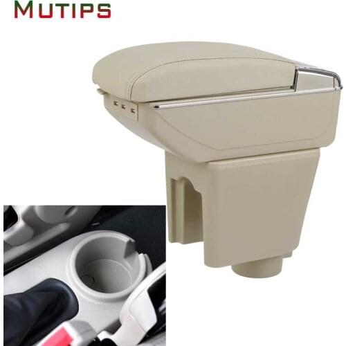 Mutips for Chevrolet Aveo/Lova T200/T250 Armrest box car arm rest leather car-styling center console accessories decoration auto