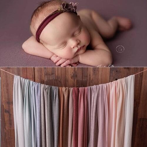 2020 Baby Photo Props Newborn Photography Prop Blanket Wraps Accessories Set Fluff Double-Sided Stretch Background Shoot Studio