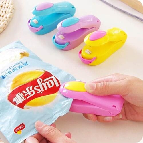 Handheld Sealer Mini Electric Heat Sealing Machine Portable Bag Clips Impulse Sealer Seal Packing Plastic Bag Clip Kitchen Tool