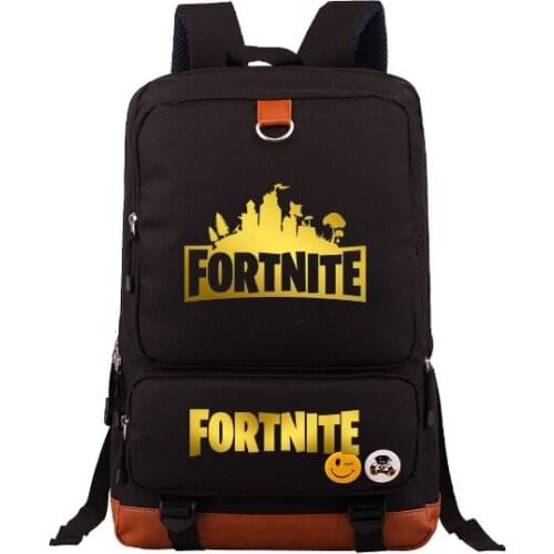 Game Fortnite Teens Backpack Students Canvas School Bags Large Capacity Unisex Rucksack For Men and Women Mochila infantil
