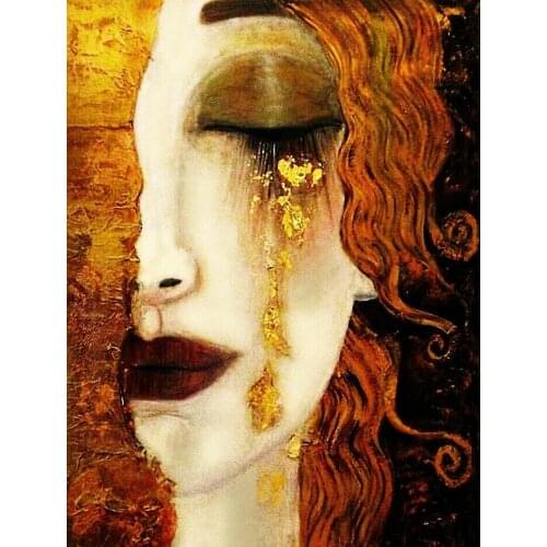 Gustav Klimt Tears Stretched Art Film Print Silk Poster for Your Home Wall Decor 24x36inch
