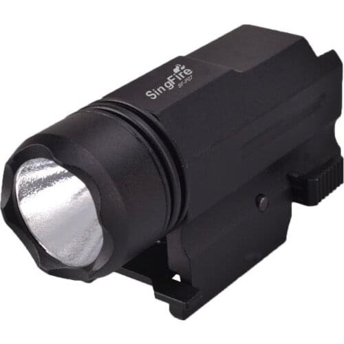 SingFire SF-P07 CREE XR-E Q5 200LM 2-Mode LED Tactical Pistol Flashlight - Black (1 x CR123A)