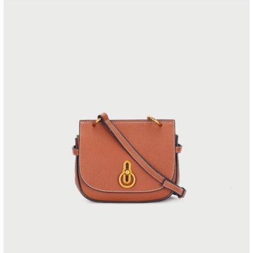 Saddle Women Bag Crossbody Genuine Leather Vintage Purse Brand Fashion Design Grils Ins New Style Shoulder Bags Female Cowhide
