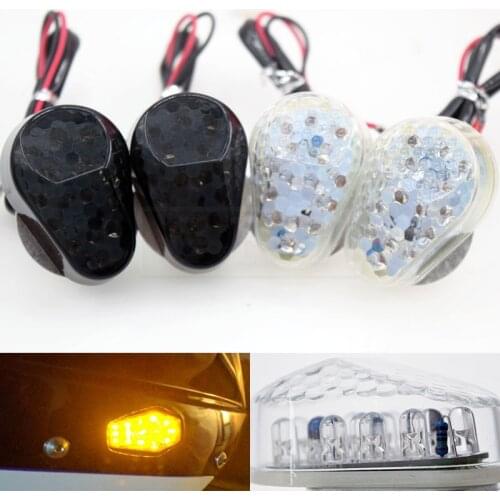 For Kawasaki ZX6R ZX7R ZX9R ZX10R ZX636 ZX12R ZX 6R 7R 9R 10R LED Flush Mount Turn Signals Indicators flashing lights blinkers