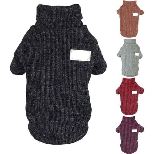 Dog Sweater Winter Knitted Clothes Pet Clothing For Small Medium Dogs Chihuahua Puppy Yorkshire Warm Dog Sweater Ropa Perro