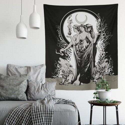 Boho Decoration Home Decor Tapestry Wall Hanging Hippie Bedroom Wall Decoration Aesthetic Room Decor Witchcraft Supplies Macrame