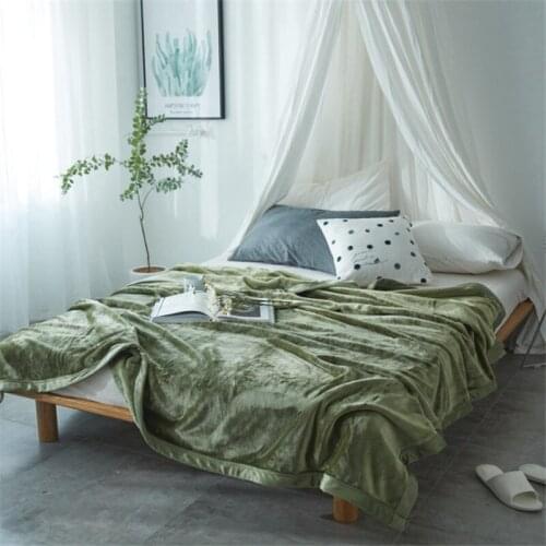 Thicken Flannel Quilt Blanket On The Bed Very Smooth Queen Size Blanket For Bed King Size Sleep Pink Cobertor Solid Bed Cover