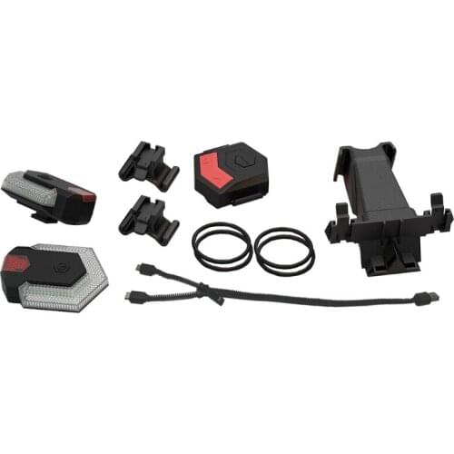 Bike Turn Signals Front and Rear Light with Smart Wireless Remote Control Bicycle Taillight for Cycling Safety Warning Lamp