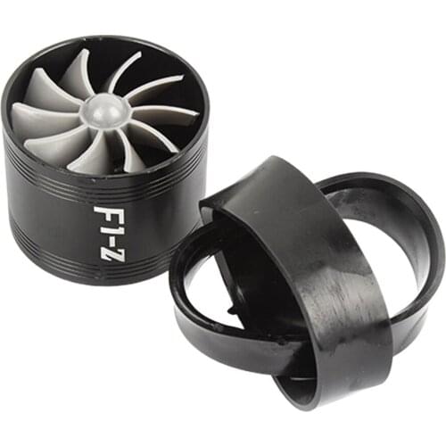 Air Intake Turbo Turbocharger Fuel Gas Saver Fan Black