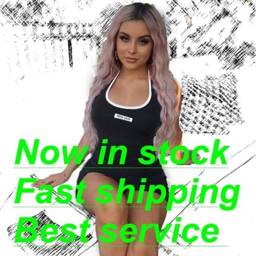 Woman Dress, Hanging Neck Split Design English Printing Sexy High Waist Summer Clothing