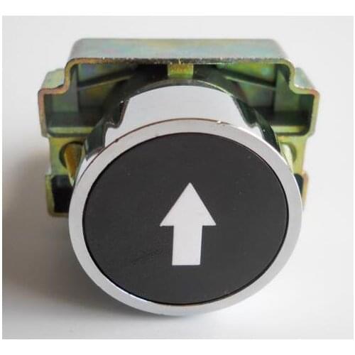 1PC) 1NO XB2-BA3351 Symbol Momentary BLACK Flush Push-button