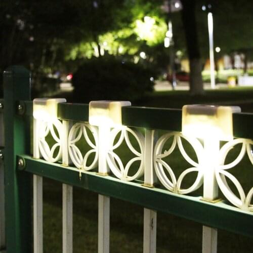 1x Waterproof Solar Deck Step Lights Outdoor Patio Stairs Fence Decorative Lamps Home Garden Under Ground Lamp