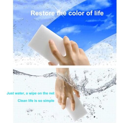 100pcs White Multi-functional Magic Sponge Eraser Cleaner 100 X 60 X 20mm Home Sponges Household Cleaning Tools Accessories