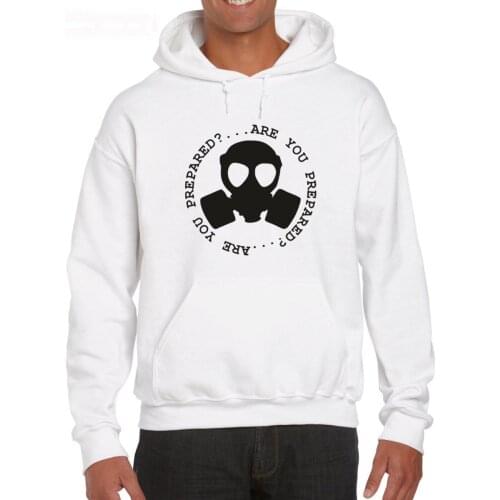 2019 Fashion Men Are You Prepared Prepper,Survivalist,Dooms Tag,Apocalypse Hoodies Sweatshirt