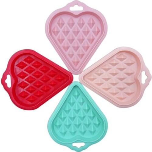 5 Pcs/Set Waffle Silicone Mold Biscuit Chocolate Mould Round Square Heart Handmade DIY Kitchen Bar Baking Tools Accessories