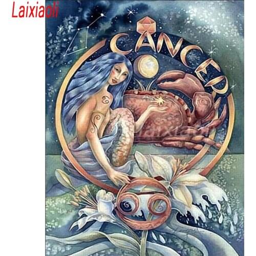 Crab 5D DIY Full Square Round Drill Diamond embroidery Scorpion zodiac signs Diamond Painting Cross Stitch Mosaic home decor art