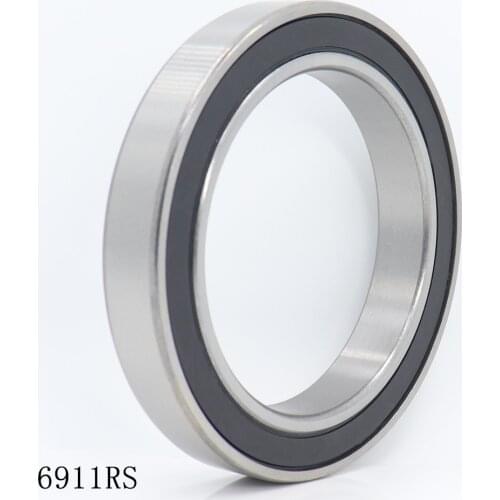 6911 2RS ABEC-1 5PCS 55x80x13MM Metric Thin Section Bearings 61911RS 6911RS