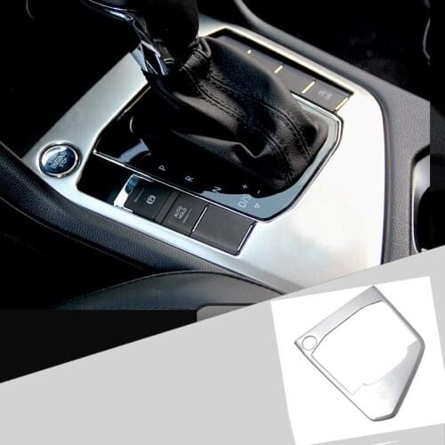ABS Car Gears Shift Panel Knob Trim Covers Stickers car accessories For Volkswagen Tiguan 2 MK2 2016 2017 2018