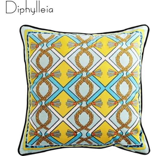 Diphylleia Luxe Feel Cushion Cover Fabulous Design Geometric Retro Pillow Case 45x45cm For Sofa Living Room Bedroom