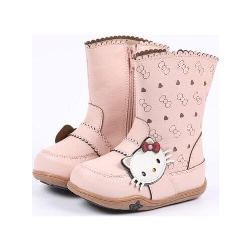 Kids Shoes Kids boots leather boots for girls chaussures fille hiver girl shoes autumn winter laarzen meisjes boots enfant sale