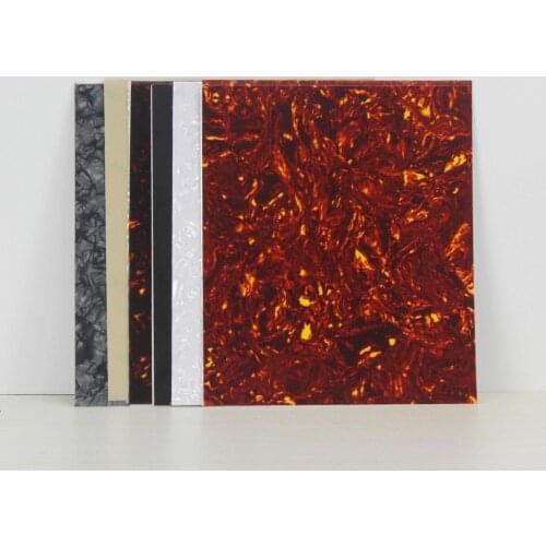 FLEOR 2PCS Self-adhesive Acoustic Guitar Pickguard Blank Material Sheet Scratch Plate 200*170*0.65mm for Acoustic Guitar Parts