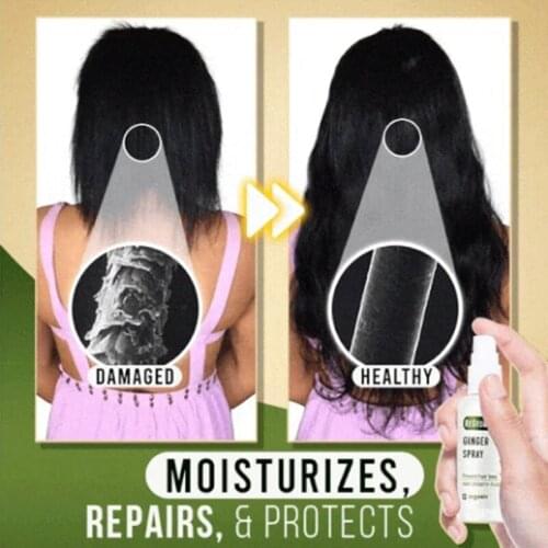 Regrowth Ginger Spray for Thicker Hair or Fuller Beard Prevent Hair Loss Moisturizes Repairs Hair NN