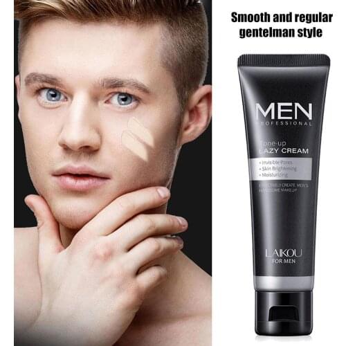 Hot Men BB Cream Skin Care Men Effective Care Sunscreen Face Foundation Base Makeup Skin Color Face Cream Natural Whitening 50ml