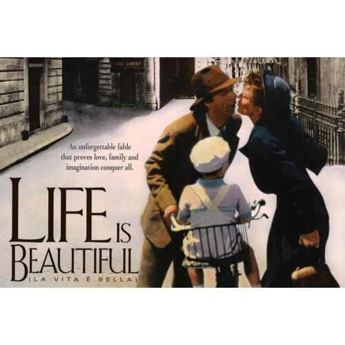 Lot style Choose Life is Beautiful Movie Art print Silk poster Home Wall Decor