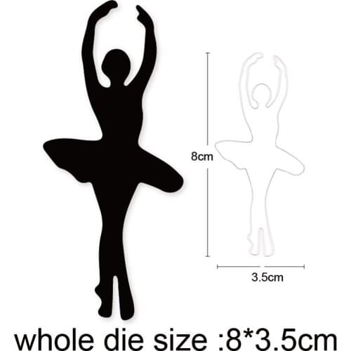Girl Dancing Ballet Metal Cutting Dies Stencils for DIY Scrapbooking/photo album Decor Embossing Paper Cards Making Crafts dies