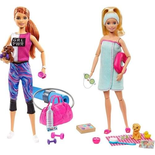 Counter authentic Barbie doll set toys more than 12 joint fitness master spa princess girl gift