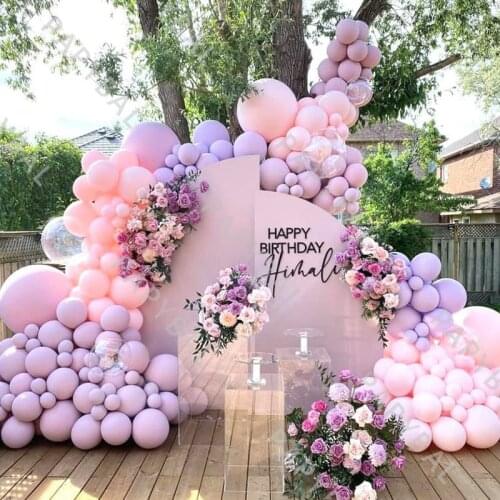 232pcs Pink Purple DIY Maca Latex Balloons Set Wedding Arch Garland Kit Birthday Baptism Baloon Party Backdrop Decors Globos