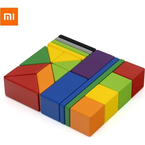 2018 New Xiaomi Mitu Childrens Magnetic Building Block Robot Mitu Magnetic Toy Bricks Designer Magnetic Toys