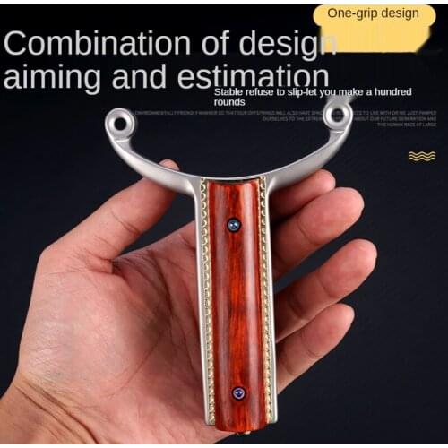 2021 New 440C stainless steel hunting slingshot and rubber band outdoor precision shooting game competitive catapult