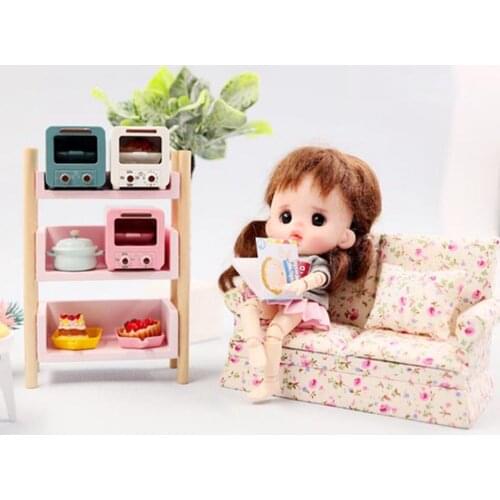 NEW 1 Set 1:12 Miniature Dollhouse Toaster Cute Mini Baking Oven for Blyth OB11 1/6 1/8 BJD Doll House Play Kitchen Toy