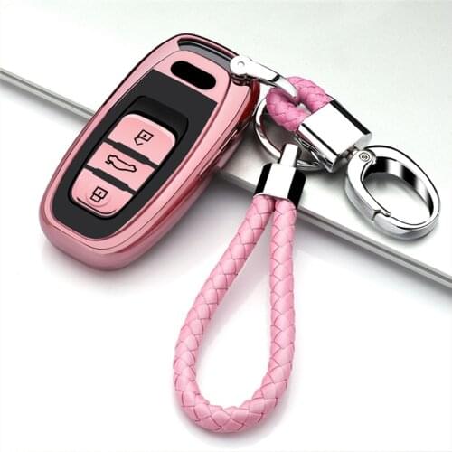 New TPU High Quality Car key case For Audi A4L A6L A5 A6 A8 A7 Q5 Q7 S5 S6 keychain keyring Smart Key Cover Accessories durable