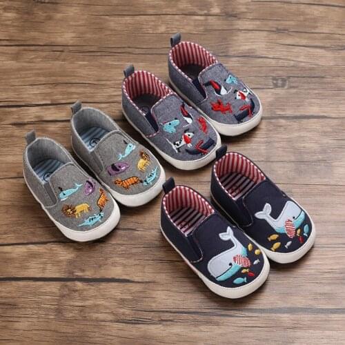 Baby Girl Shoes animal Embroidered Soft Shoes Pre Walker Walking Toddler Kids Shoes First Walker free shipping