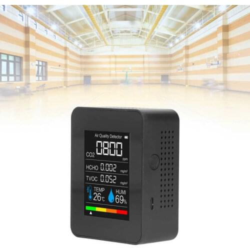 CO2 Detector Portable Temperature Humidity Air Quality Monitor Meter with Bluetooth Function for Office Home Gereedschap