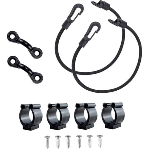 Kayak Boat Fishing Rod Tamer Straps Belt Holder Pole Rack Clips Clamps Paddle Clip Deck Mount Connector for Fishing Rod