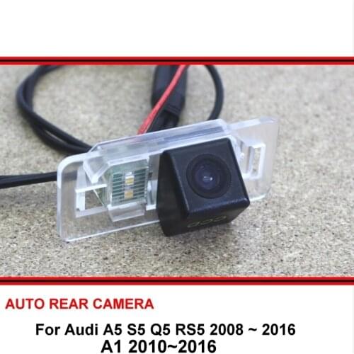 Fisheye SONY For Audi A1 2010-2016 A5 S5 Q5 RS5 2008-2016 Car Rear View Camera Backup Parking Camera LED Night Vision Wide Angle