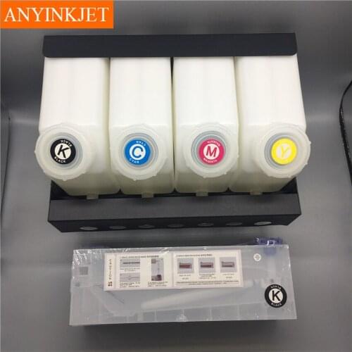 4 color CISS system bulk ink system for Mutoh RJ900 RJ901 VJ1604 VJ1614 etc printer (4 ink bottles+4 cartridges+ spare parts)